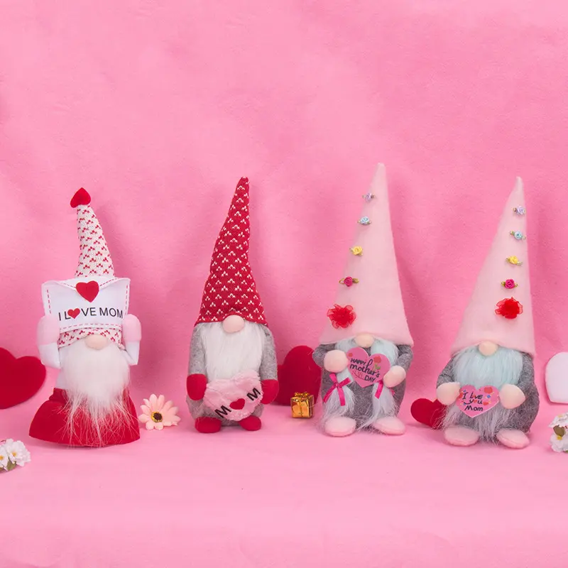 Home Decoration Elf Faceless Doll Faceless Gnome Plush Doll Handmade Swedish Stuffed Table Topper Mother Day Valentine Day Gift
