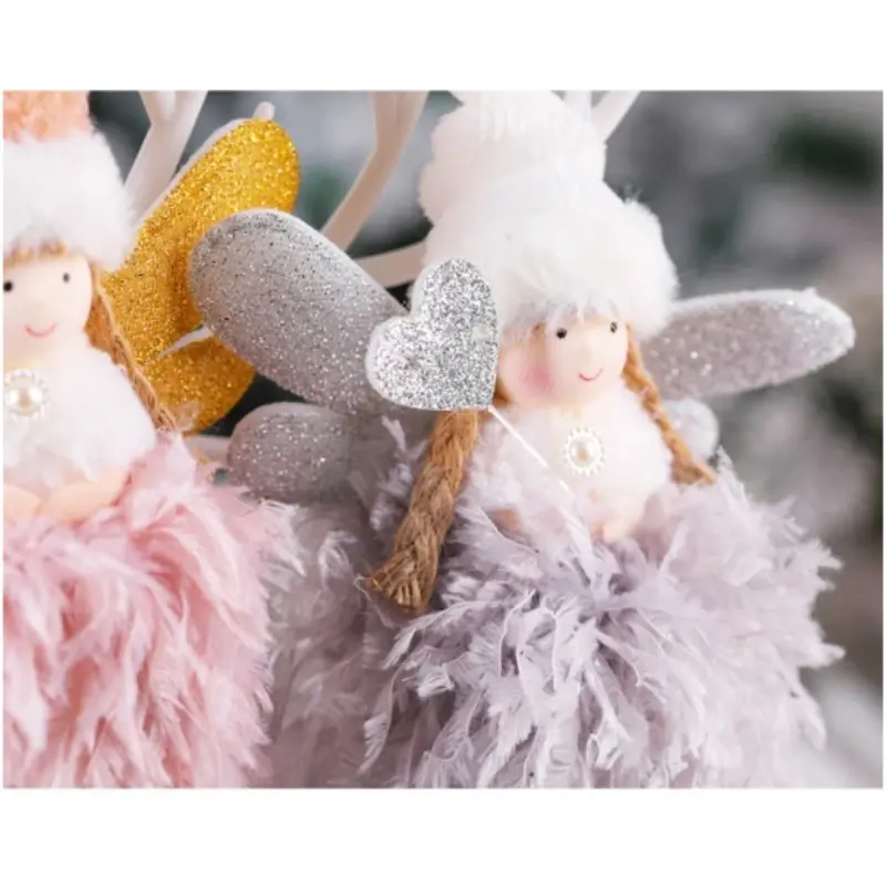 3 PCS Christmas Angel Dolls Merry Christmas Tree Decoration for Home Cristmas Xmas Navidad Natal Noel Gifts Happy New Year