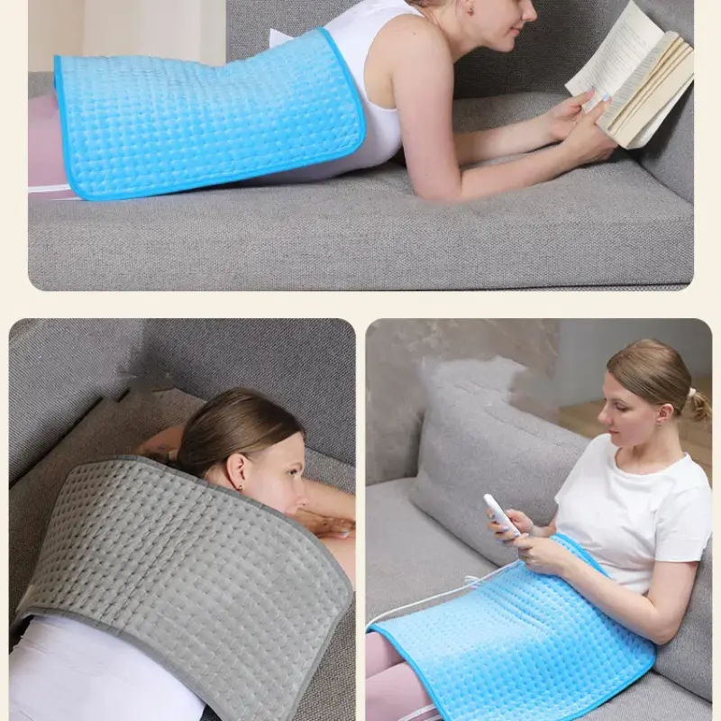 Single Person Electric Heated Blanket Heating Levels Body Warmer Blanket Wearable Coral Velvet Blanket for Household and Office