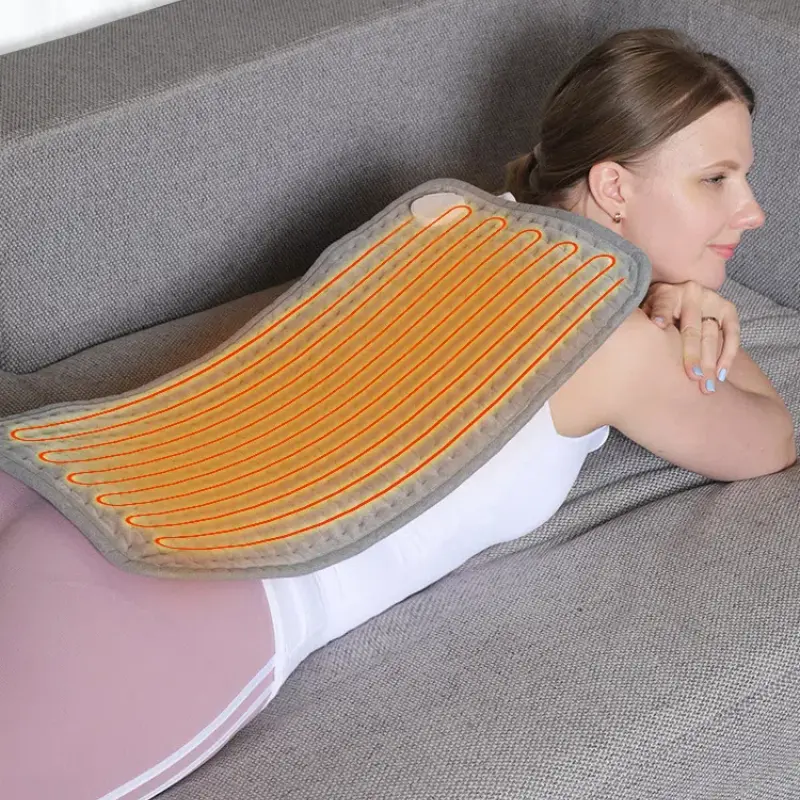 Single Person Electric Heated Blanket Heating Levels Body Warmer Blanket Wearable Coral Velvet Blanket for Household and Office