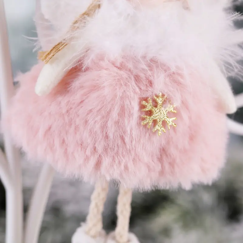 3PC New Angel Doll Christmas Tree Hanging Ornaments Decor Santa Claus Snowman Pendants Decoration For Home Navidad 2024