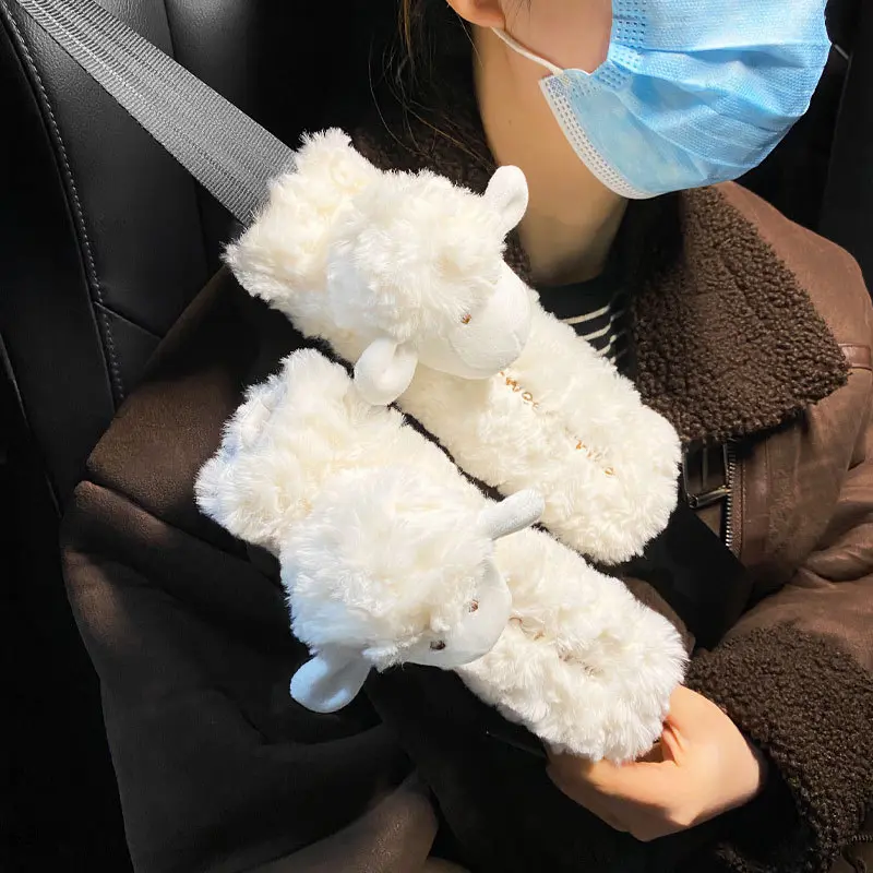 Car Styling Seat Belt Cover Shoulder Strap Harness Cushion Cartoon Car Seatbelt Shoulder Pad Protector Auto Neck Support