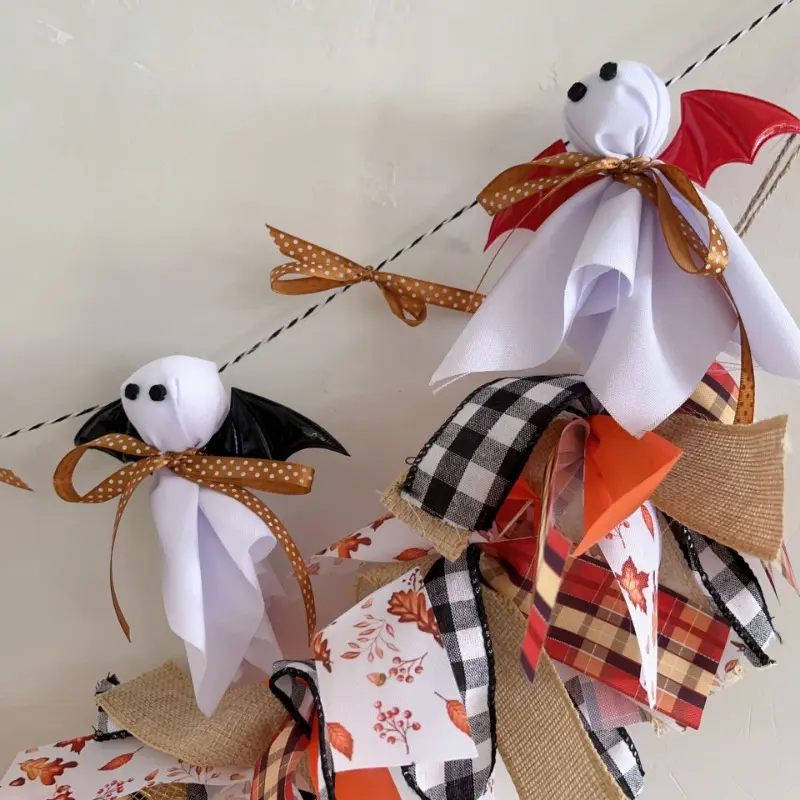 Little Ghost Pendant Japanese Cute Plush Sunny Doll Toy Cosplay Pendant Hanging Ornament Creative Holiday Decoration Pendants