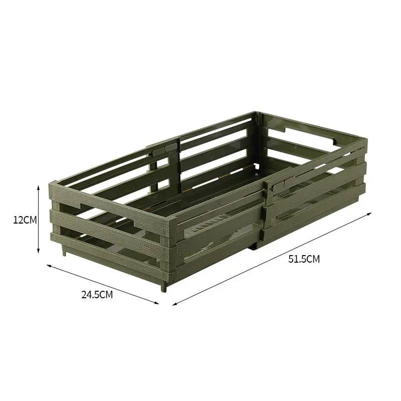Plastic Expandable Storage Box Industrial Style Pull-Out Clothes Sorting Storage Basket Large Capacity Sundry Storage Basket