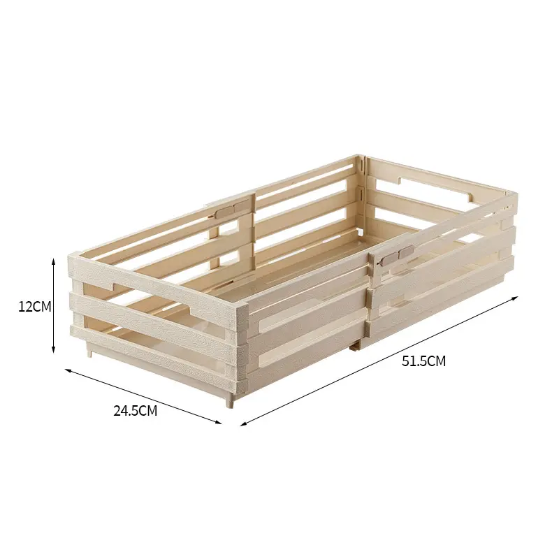 Plastic Expandable Storage Box Industrial Style Pull-Out Clothes Sorting Storage Basket Large Capacity Sundry Storage Basket
