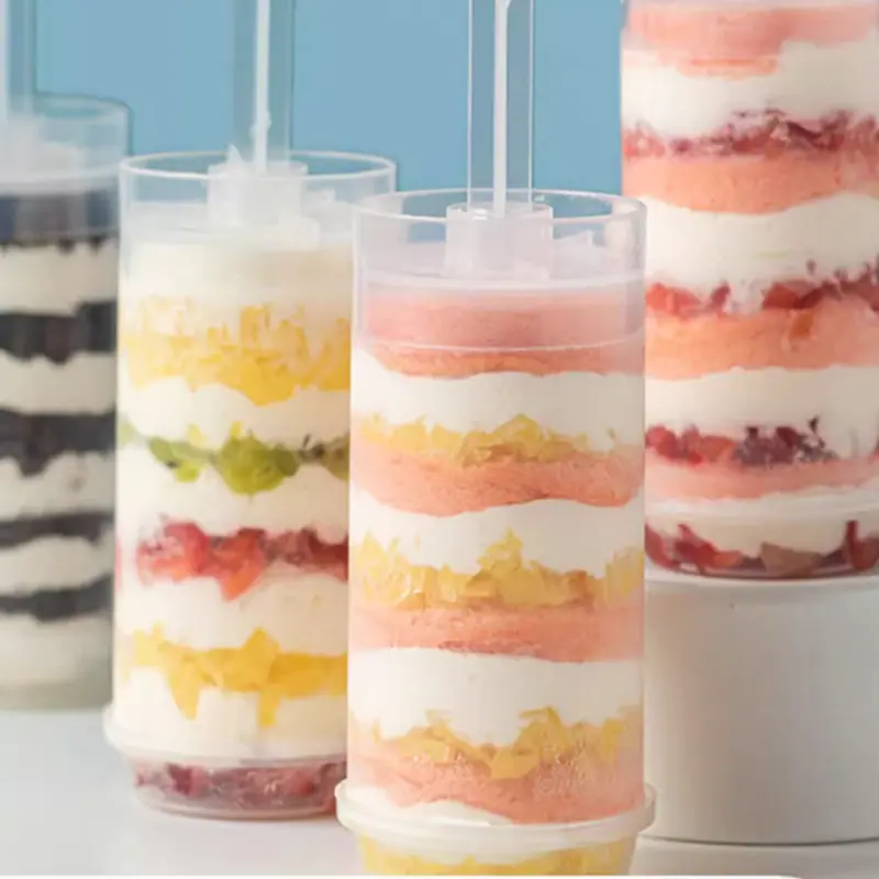 5pcs Cake Push Pop Containers with Lids, Reusable Cake Push Pops, Muti-purpose Push Pop Cake Containers, Party Decor