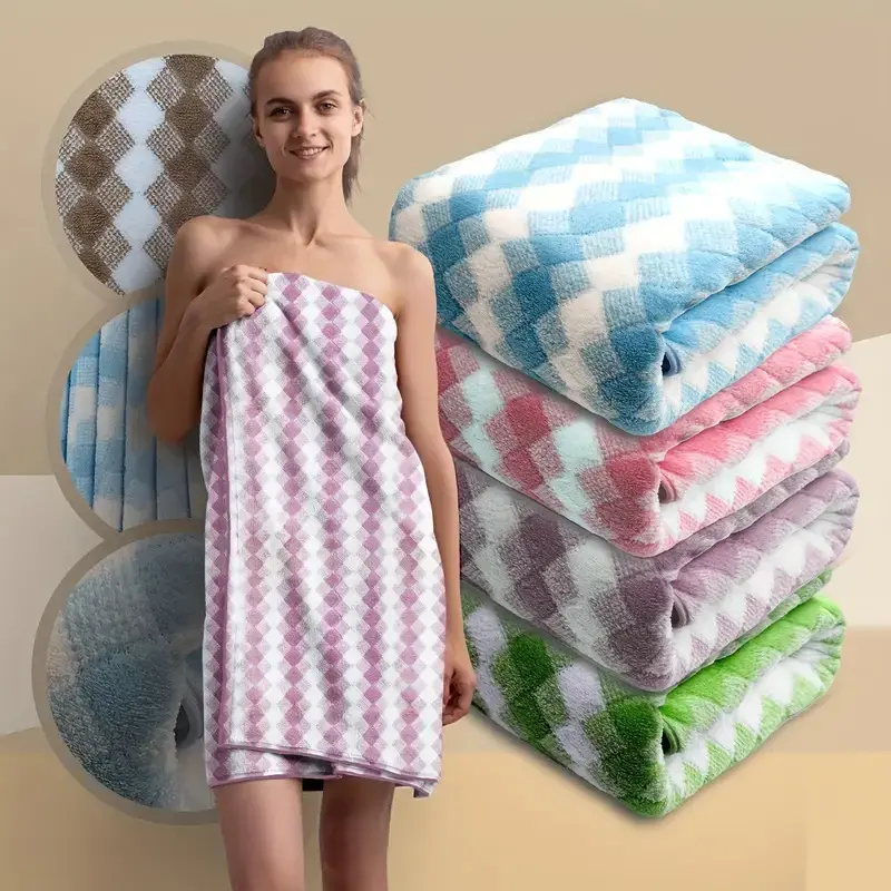 High Quality Thicken Coral Velvet Bath Towel Quick Soft Absorbent Bath Towel Super Large Quick-drying Comfortbath Towel 90x180cm