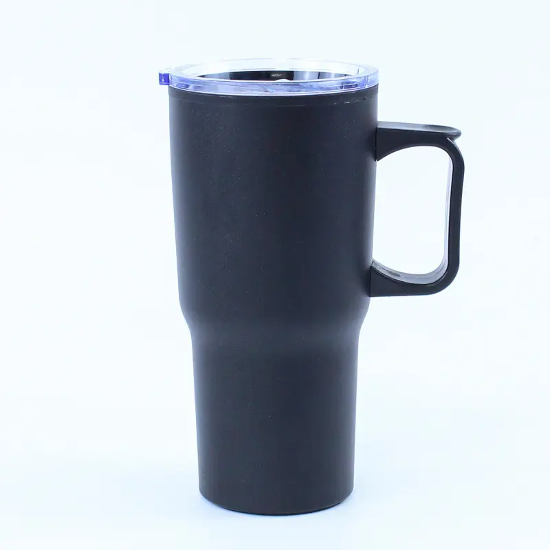 20oz Stainless Steel Insulated Coffee Cup with Handle and Magnetic Cup Top for Office Business and Cold Water