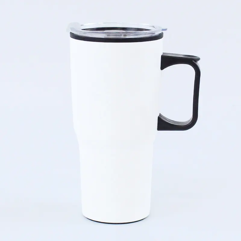 20oz Stainless Steel Insulated Coffee Cup with Handle and Magnetic Cup Top for Office Business and Cold Water