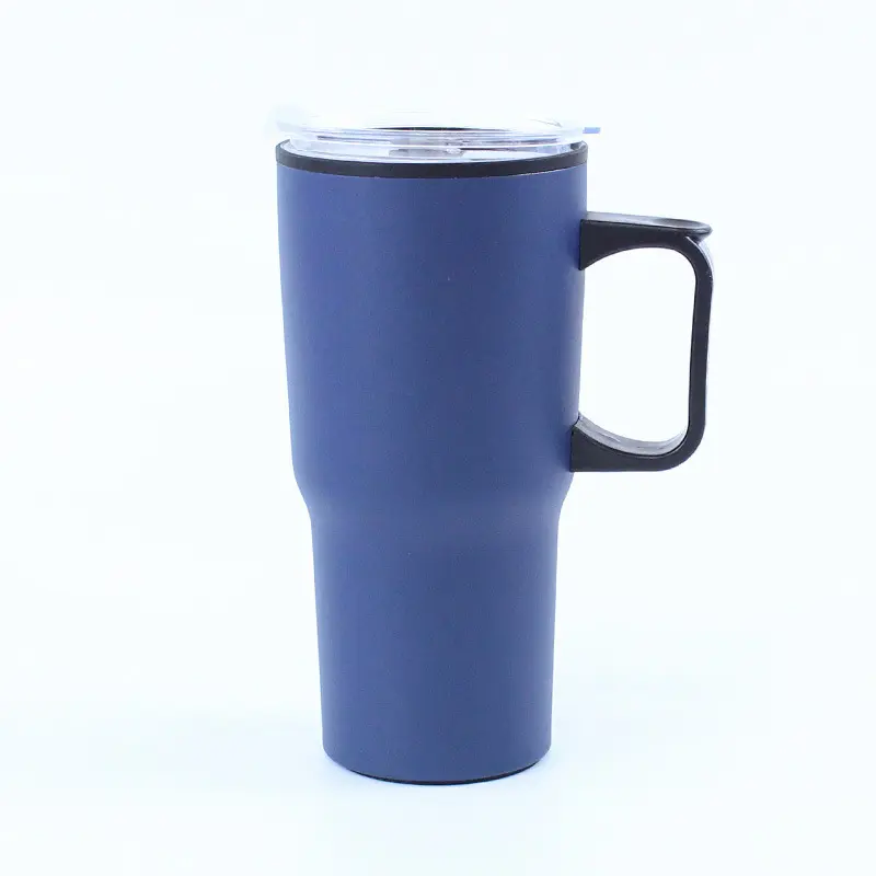 20oz Stainless Steel Insulated Coffee Cup with Handle and Magnetic Cup Top for Office Business and Cold Water