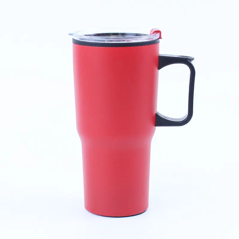 20oz Stainless Steel Insulated Coffee Cup with Handle and Magnetic Cup Top for Office Business and Cold Water