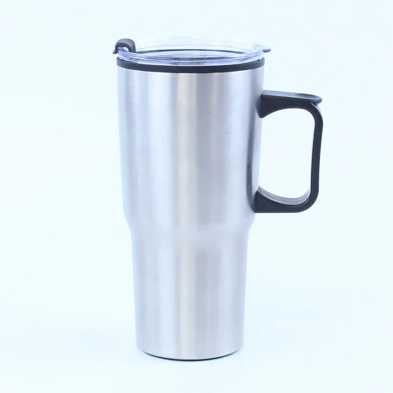 20oz Stainless Steel Insulated Coffee Cup with Handle and Magnetic Cup Top for Office Business and Cold Water