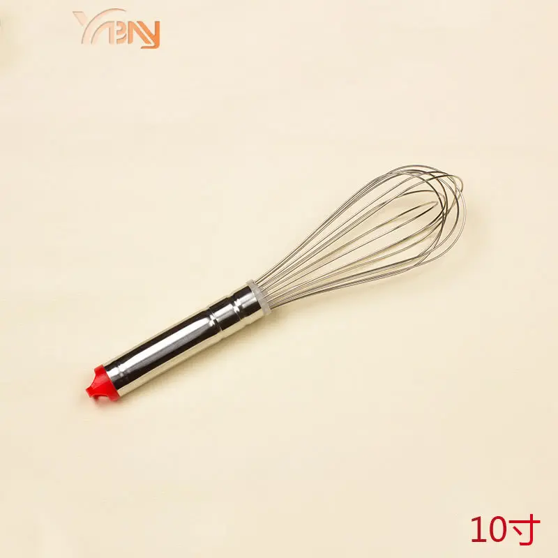 1PCS inches Stainless Steel Balloon Wire Whisk Manual Egg Beater Mixer Kitchen Baking Utensil Milk Cream Butter Whisk Mixer
