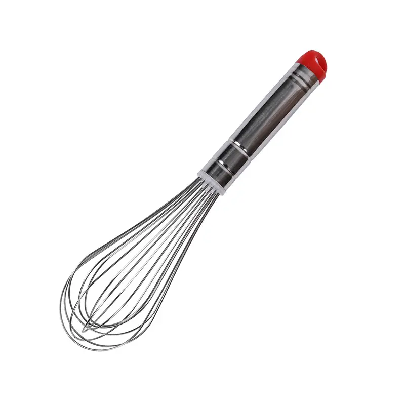 1PCS inches Stainless Steel Balloon Wire Whisk Manual Egg Beater Mixer Kitchen Baking Utensil Milk Cream Butter Whisk Mixer