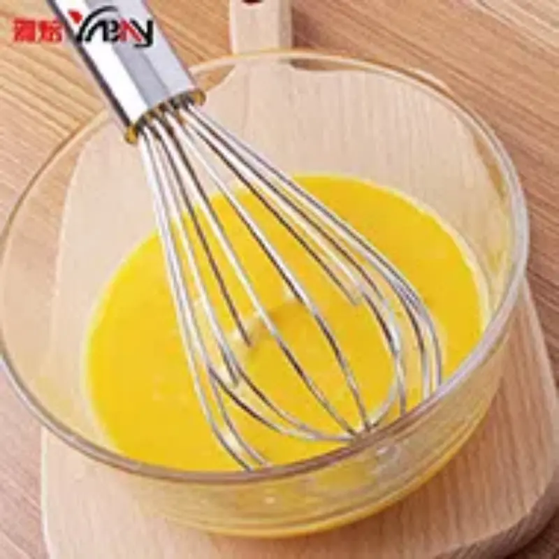 1PCS inches Stainless Steel Balloon Wire Whisk Manual Egg Beater Mixer Kitchen Baking Utensil Milk Cream Butter Whisk Mixer