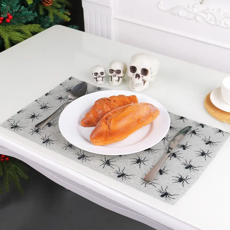 Halloween Tulle Roll Spider Web Tulle Ribbon Pumpkin Bat Print Tulle Roll For Wreath Making Decoration Tablecloth and Table Flag