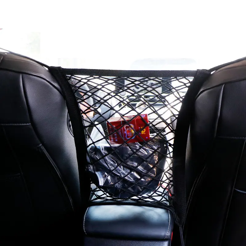 Car Storage Net Bag Between Seats Car Styling Storage Bag Elastic Mesh Net Organizer Auto Accessories