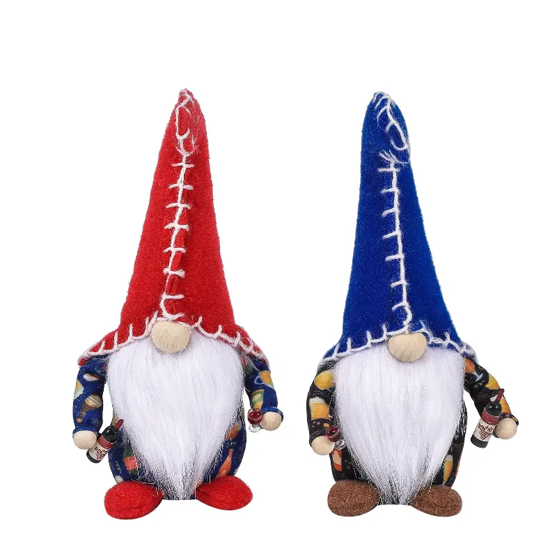 Independence Day Gnome Scandinavians Nisse Swedish Tomtes Facelesses Farmhouses Tiered Tray Decors Table Ornament