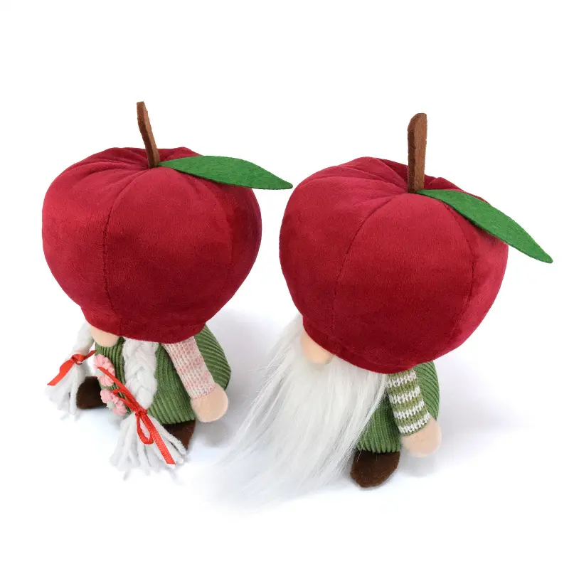 Red Apple Faceless Doll Rudolph Fruit Gnome Doll Ornament Home Accessories Living Room Decoration Holiday Decorations