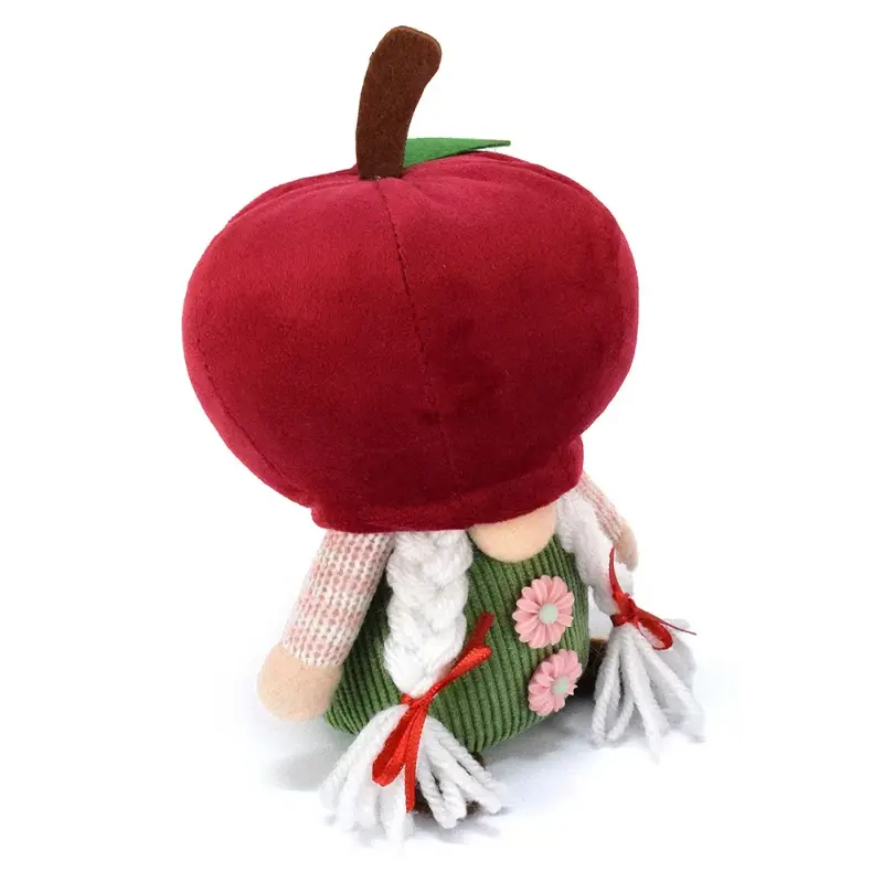 Red Apple Faceless Doll Rudolph Fruit Gnome Doll Ornament Home Accessories Living Room Decoration Holiday Decorations