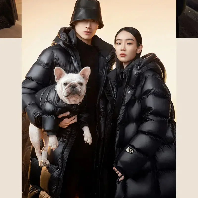 Jackets for Men and Women Winter Black Gold Goose Down Long Coat Waterproof Windbreaker Outdoor Camping Hiking Top Quality