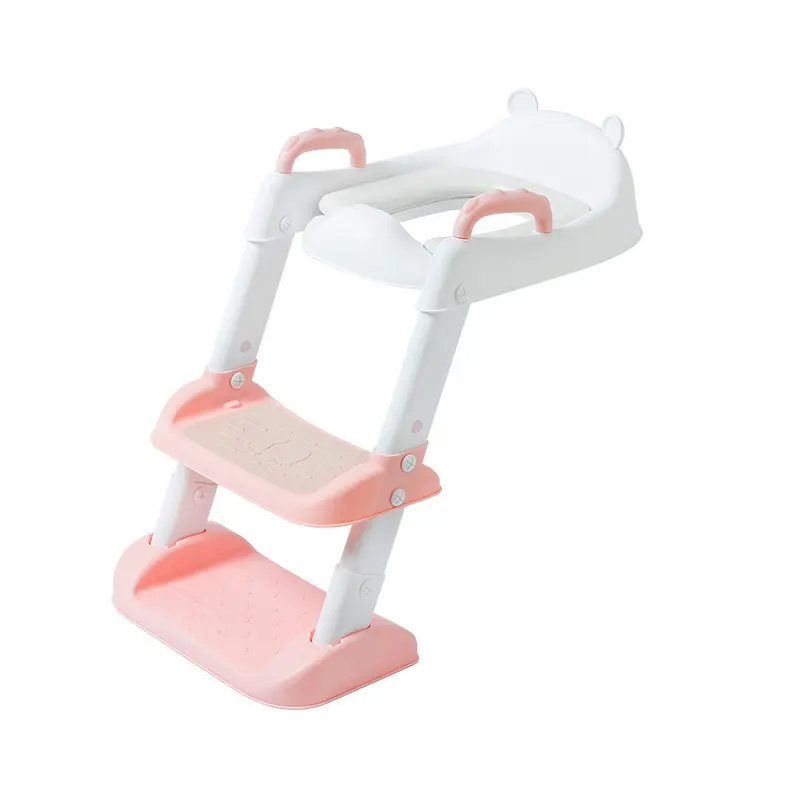 Collapsible Step Stool Children Toilet Folding Rack Potty Training Toilet Step Stool Comfortable Potty Seat With Anti Pads