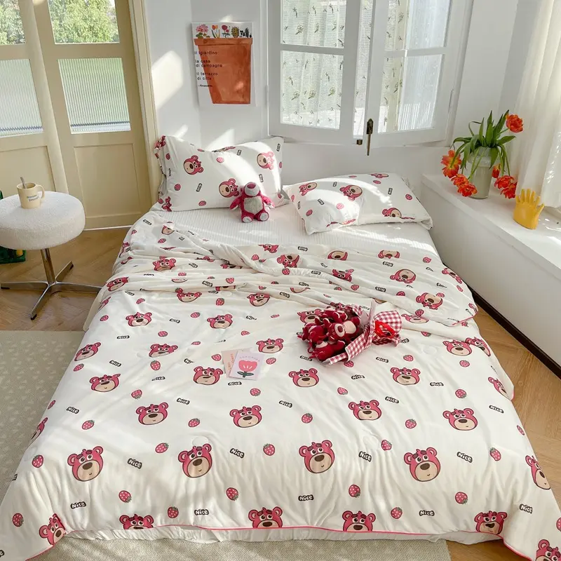 A Class Mother and Baby Grade Summer Cool Knitted Cotton Childrens Soft Air Conditioning Made of Soybean Fiber Resistant to Dirt