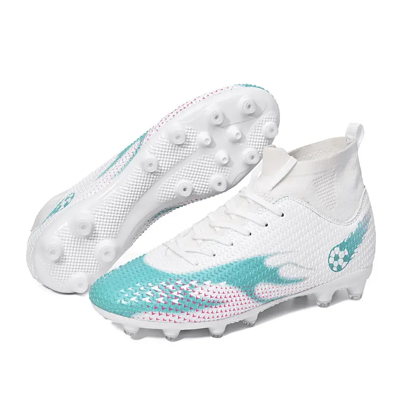 Kids Football Shoes Child's Soccer Boots Indoor Cleats Grass Sneakers Boys Girls Outdoor Athletic Training Long Nail Shoes