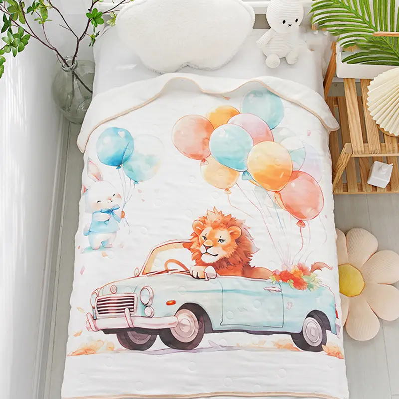 Five Layer Gauze Baby Blanket Bed Sofa Camping Nap Baby Bed Sheet Soft Pure Cotton Home Textile Birthday Gift Blanket Bedroom