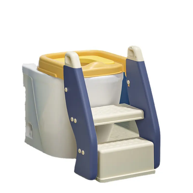 Two-in-one Auxiliary Toilet Ladder Children's Toilet Seat Footstool Infant Baby Ladder Folding Toilet Auxiliary Toilet Seat