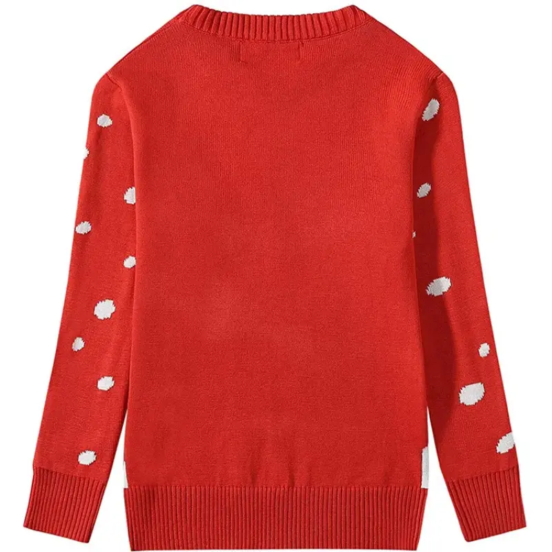 Women Christmas Elk Sweaters Knitted New Year Autumn Winter Loose Lady Casual O-neck Long Sleeve Pullover Clothing