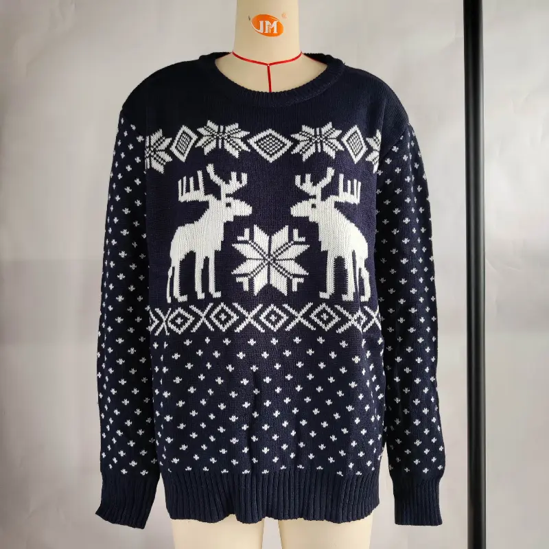 Christmas Women Knitted Sweater Autumer Winter Pullover Tops Loose Korean Fashion Long Sleeve Sweaters Casual Xmas Jumpers