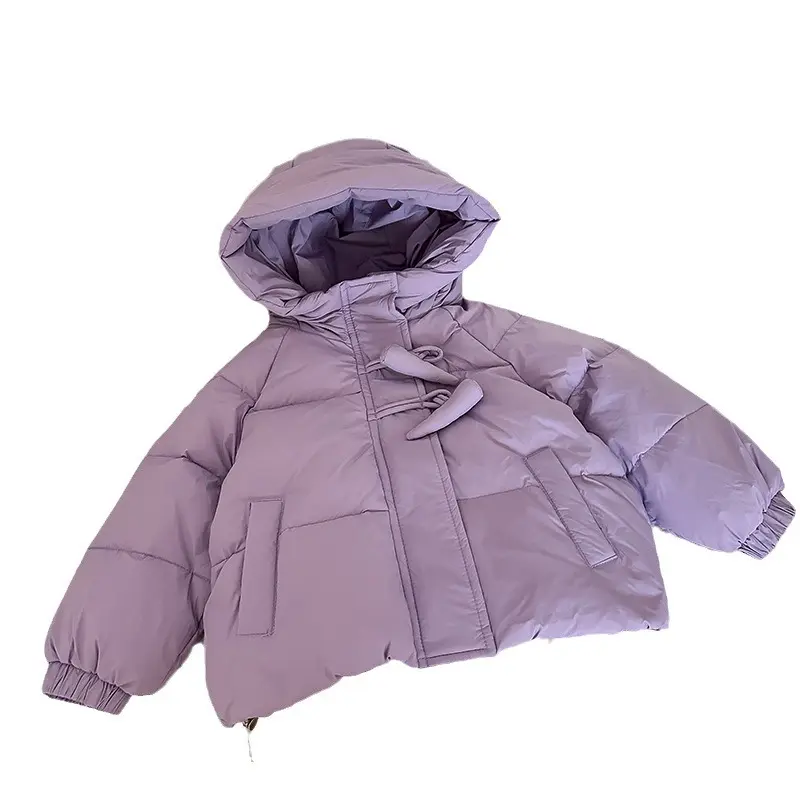 Childrens Korean Down Jacket Bread Jacket Autumn and Winter Hooded Jacket White Duck Down Jackets Male and Female Children