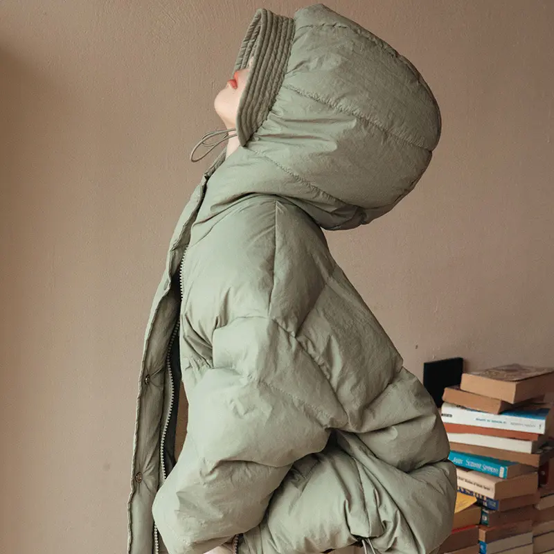 Childrens Korean Down Jacket Bread Jacket Autumn and Winter Boys' and Girls' Hooded Jacket White Duck Down Jackets NEW Jacket