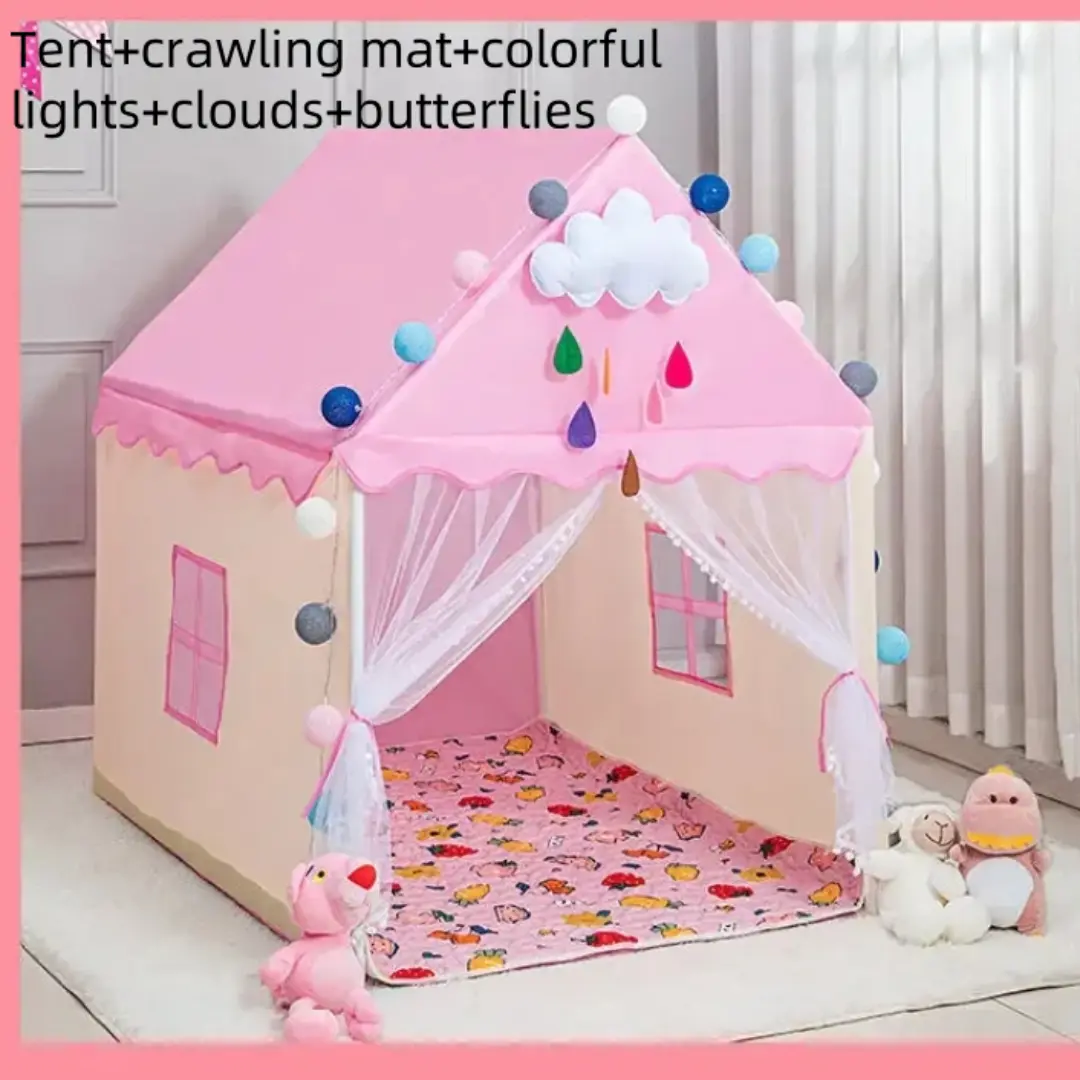 Children Princess Castle Tents Portable Indoor Outdoor Teepee Tent for Kids Folding Play Tent House Baby Balls Pool Playhouse
