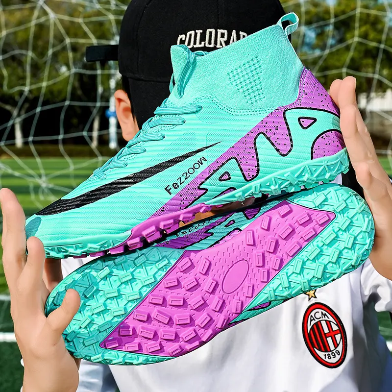 New Long Nail Football Shoes Men Women Soccer Shoes Professional Football BootsOutdoor Comfortable Sports Shoes Long Spikes