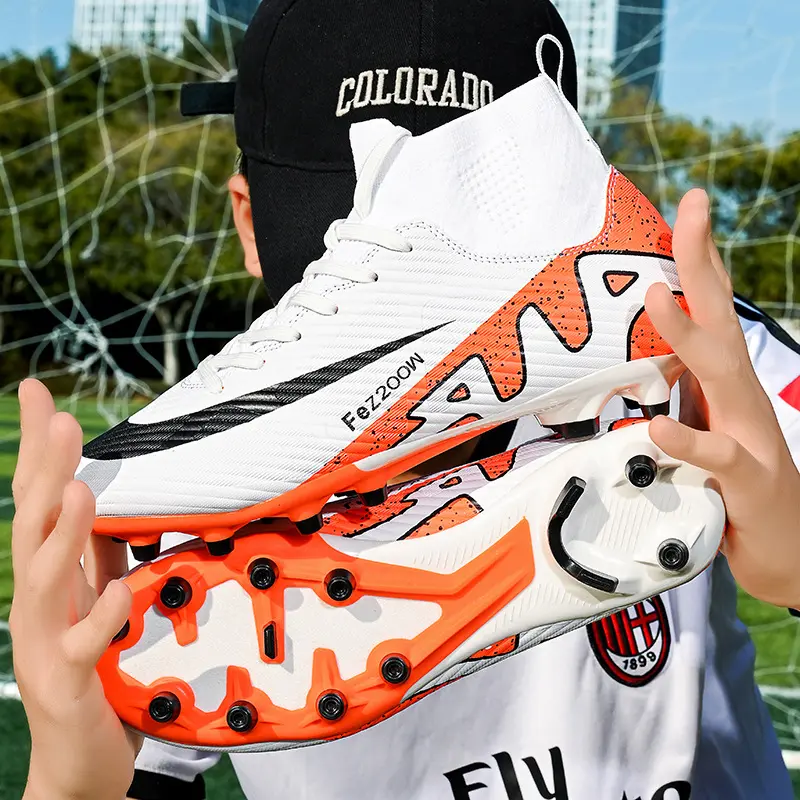 New Long Nail Football Shoes Men Women Soccer Shoes Professional Football BootsOutdoor Comfortable Sports Shoes Long Spikes