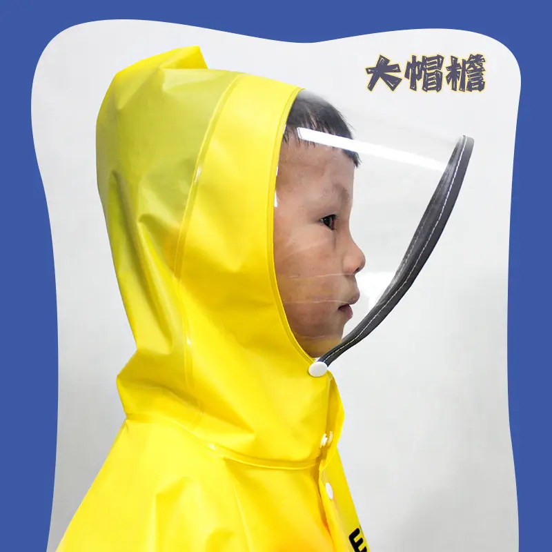 Children's raincoat Girls Boys Kindergarten Preschool Elementary School Preschool Backpack Location Waterproof raincoat for kids