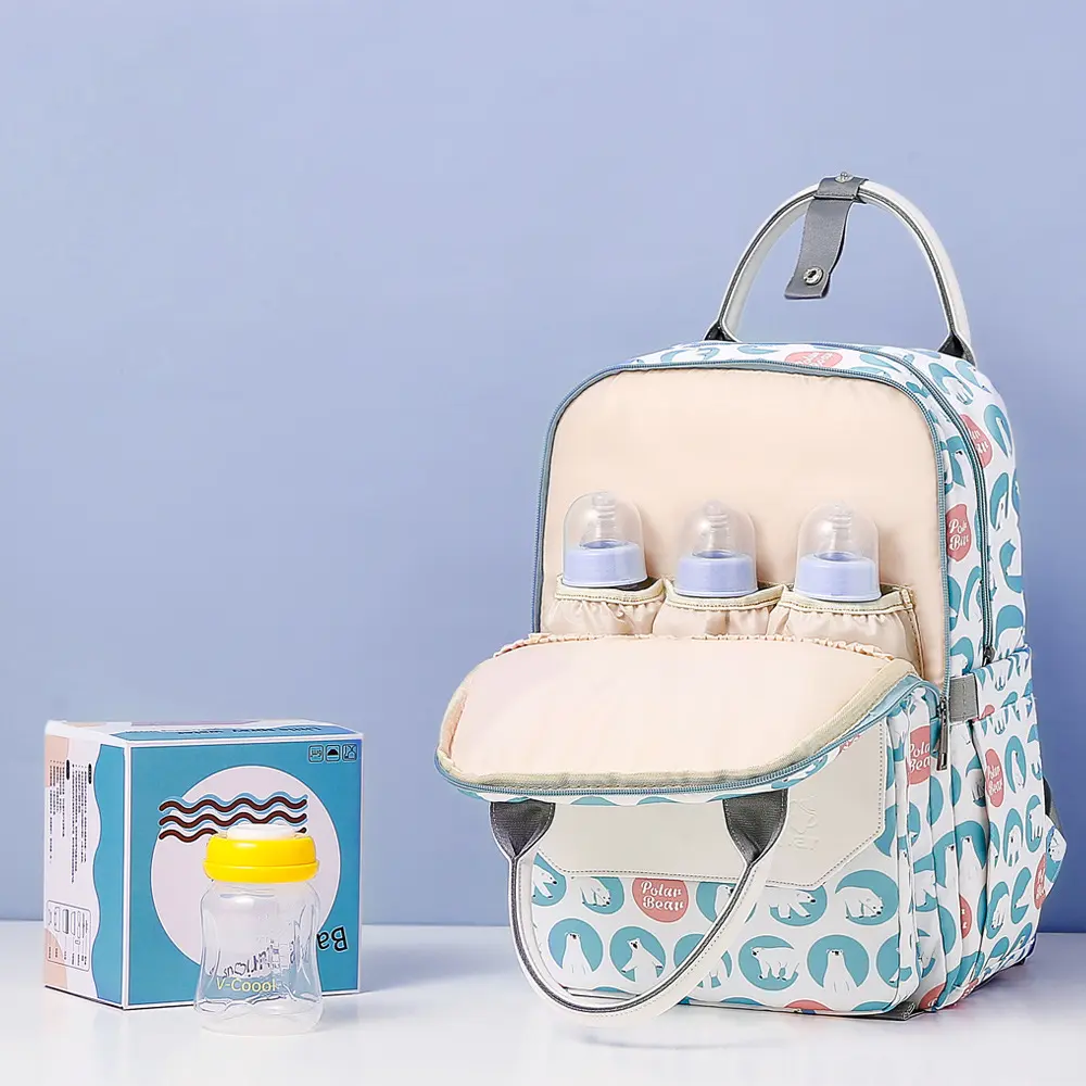 Mummy Bag Mother And Baby Backpack Female Korean Version Backpack Mom Travel Bag Large Capacity Treasure Mom Bag