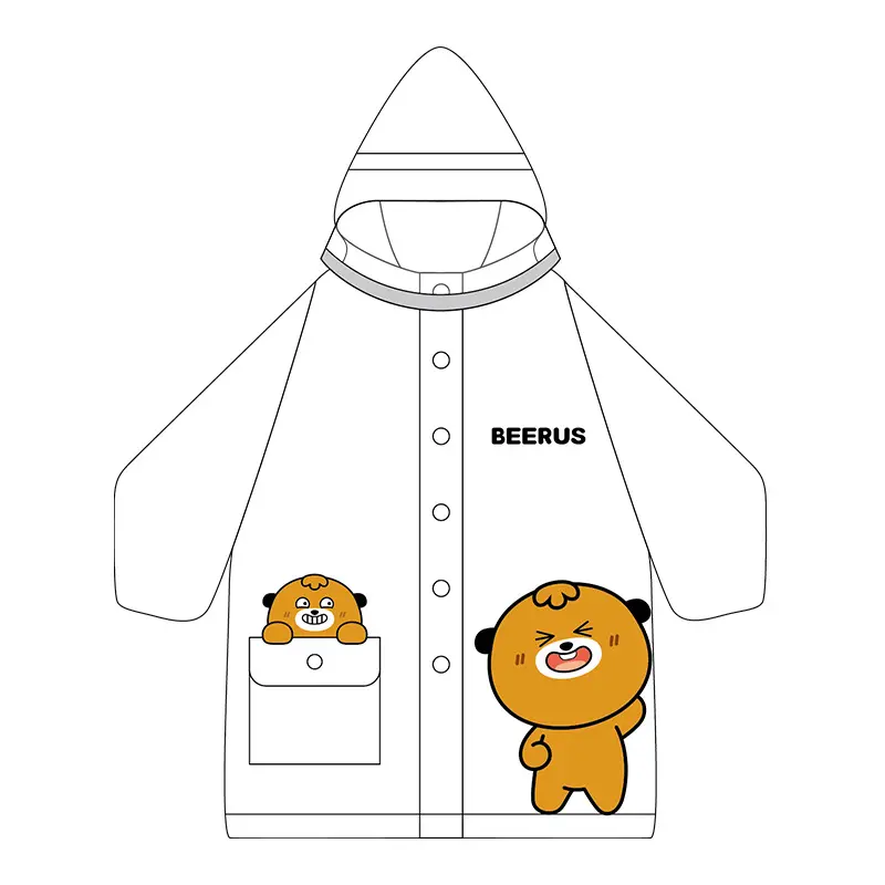 Children's raincoat Girls Boys Kindergarten Preschool Elementary School Preschool Backpack Location Waterproof raincoat for kids