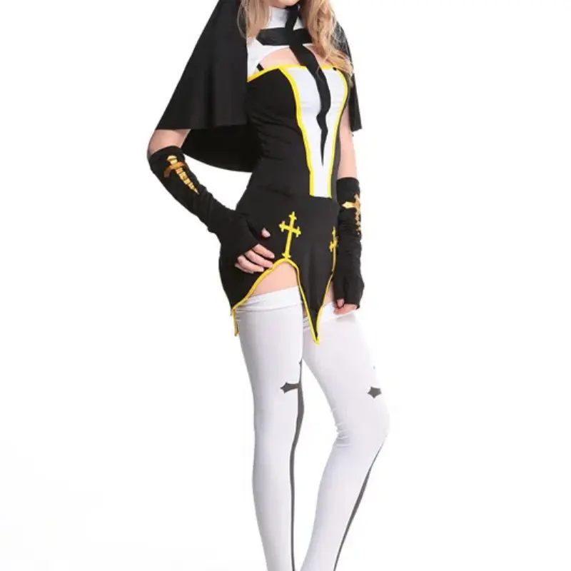 New Dress Jumpsuits Gloves Stocking Women Cos Performance Costume Game Uniform Dress Sister Uniform Game Uniform