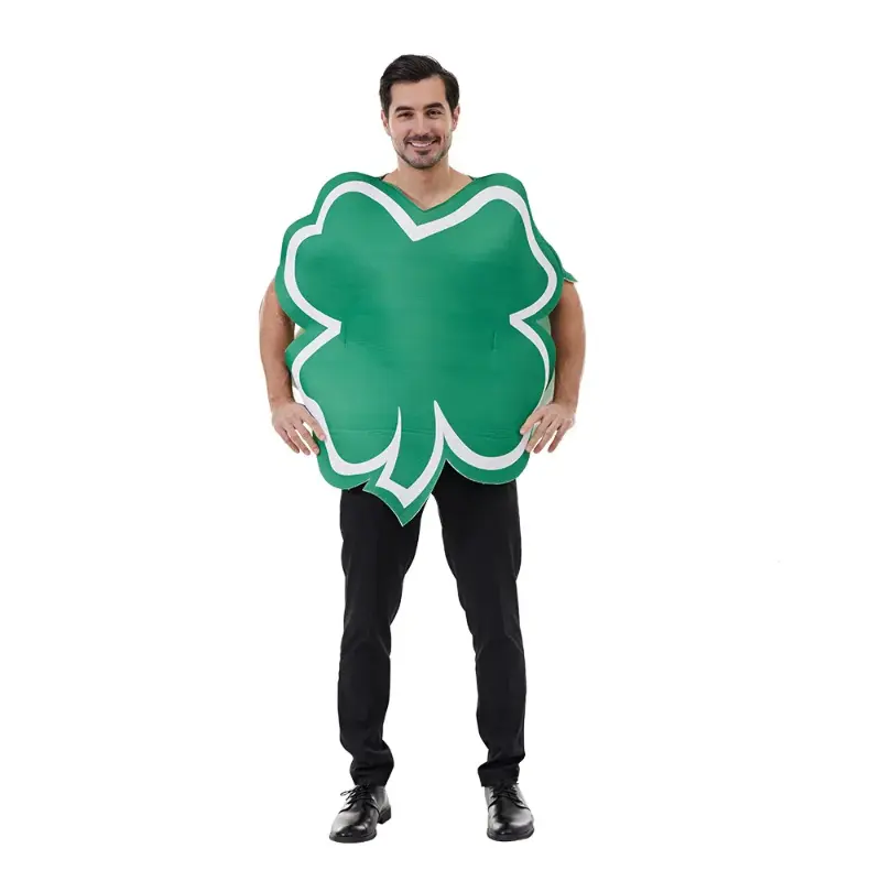 Ireland Day Leprechaun Cosplay Green Top Suit Costume Halloween Group Performance Suit for Adult Man Cosplay Costumes