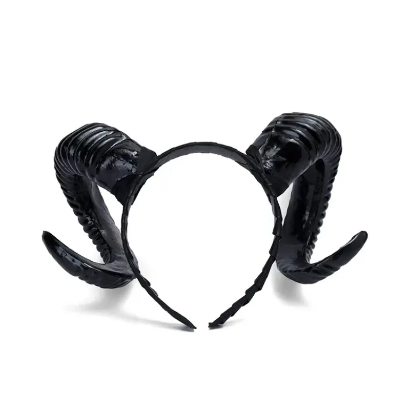 Black Horn Deer Antlers Headband Wide Headband Christmas Halloween Easter Exaggerated Headpiece Costume Props