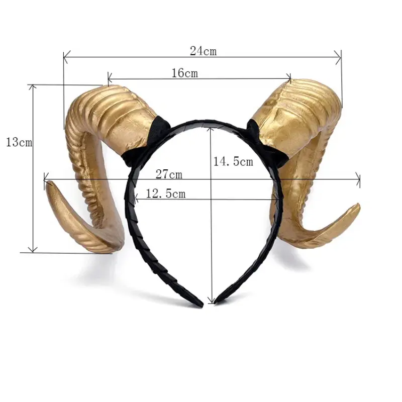 Black Horn Deer Antlers Headband Wide Headband Christmas Halloween Easter Exaggerated Headpiece Costume Props