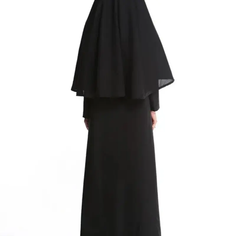 New Medieval Cosplay Women and Men Nun Costumes Priest Monastery Maria Halloween Carnival Party Performance Black Clothing