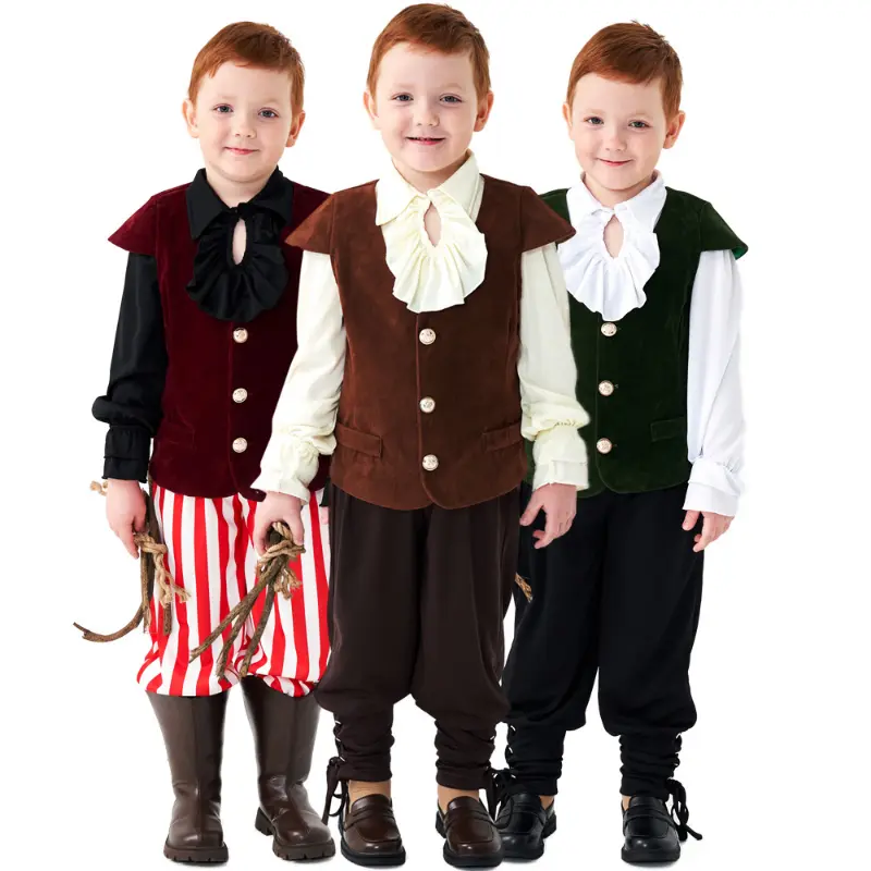 Vampire Renaissance Victorian Flanged Medieval Halloween Costume Pirate Knight Cosplay Costumes Black Clover Performance