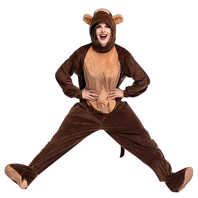 Halloween Day Cosplay Costumes Movie Costume Adult Animal Cute Monkey Show Dress Up Costume Cosplay Costumes Performance Show