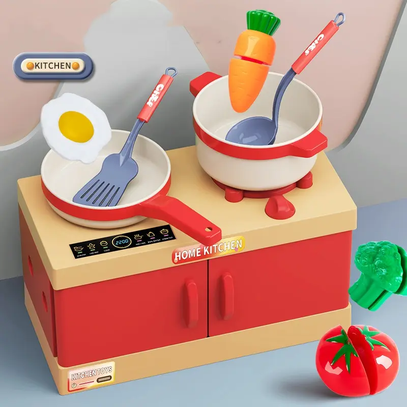 70Pcs/set Children's Play Home Mini Kitchen Stove Toys Simulation Kitchenware Cooking Set Boy and Girl Birthday Gifts Kids Toys