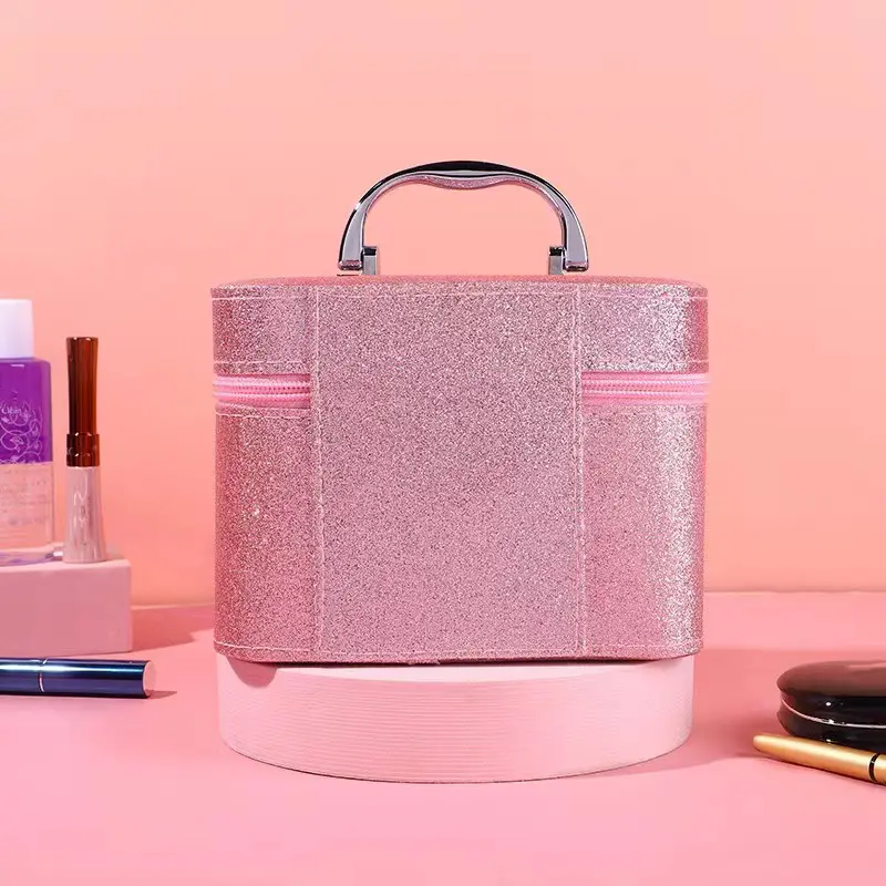 Beautiful Storage Box Girls' Handheld Makeup Box Large Capacity Family Women's Makeup Brush Makeup Tools Portable Storage Box