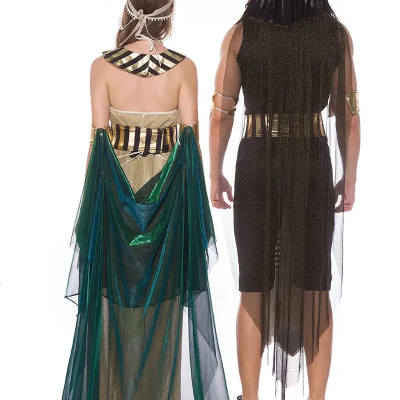 Pharaoh Costumes Ancient Greek Queen Robes Halloween Greek God Cos Costumes for Couples Egyptian Egyptian Pharaoh Costumes